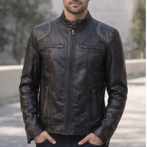 Milwaukee Leather Mens Moto Jacket Size XL